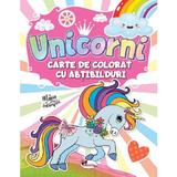 Unicorni - Carte de colorat cu abtibilduri