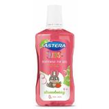 Apa de Gura pentru Copii cu Aroma de Capsuni - Astera Kids Mouthwash for Kids Strawberry 6+, 300 ml