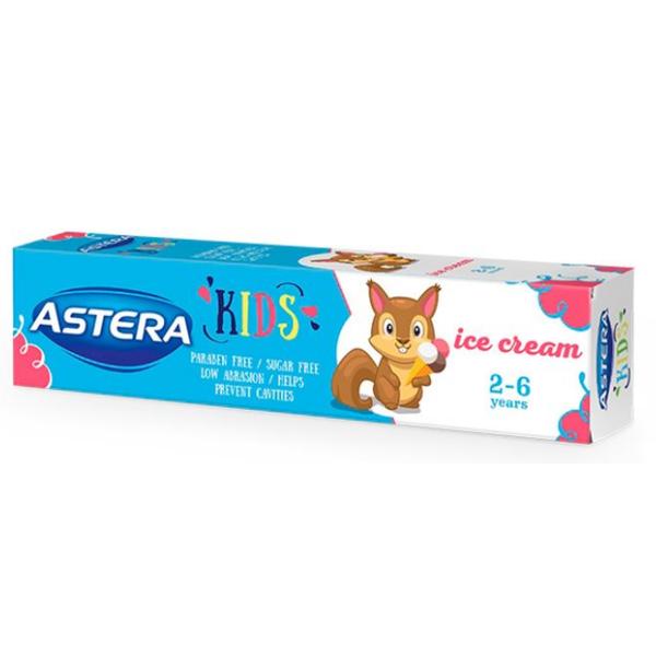 Pasta de Dinti cu Aroma de Inghetata pentru Copii - Astera Kids Ice Cream 2-6 years, 50 ml