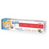 Pasta de Dinti Homeopatica cu Aroma de Cocos pentru Copii - Astera Kids Homeopathica Coconut Water 2+, 50 ml