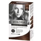 Vopsea Crema Permanenta - Kolora Permanent Color Cream, nuanta 5.3 Silky Brown, 120 ml