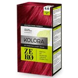 Vopsea Crema Demi-permanenta - Kolora Zero No Ammonia Color Cream, nuanta 6.6 Scarlet Red, 120 ml