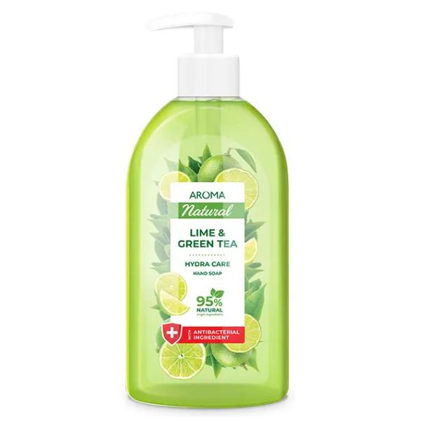 Sapun Lichid Cu Aroma de Lime si Ceai Verde – Aroma Natural Lime & Green Tea Liquid Soap, 500 ml