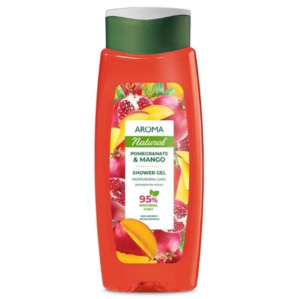 Gel de Dus cu Aroma de Rodie si Mango – Aroma Natural Pomegranate & Mango Shower Gel, 400 ml Aroma imagine noua