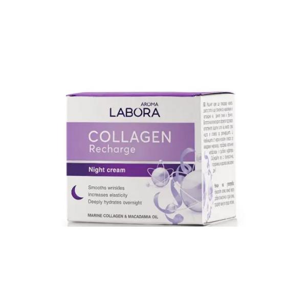Crema de Noapte cu Colagen - Aroma Labora Collagen Recharge Night Cream, 50 ml image0