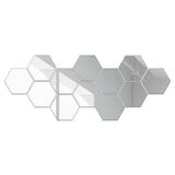 Set 12 Oglinzi Decorative Hexagonale, 12.5 x 11 x 6.3 cm