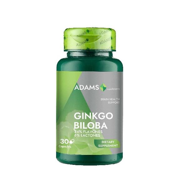 Ginkgo Biloba Adams Supplements, 30 capsule
