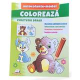 Coloreaza prietenii dragi + Autocolante model, editura Pegas