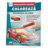 Coloreaza automobile de curse + Autocolante model, editura Pegas