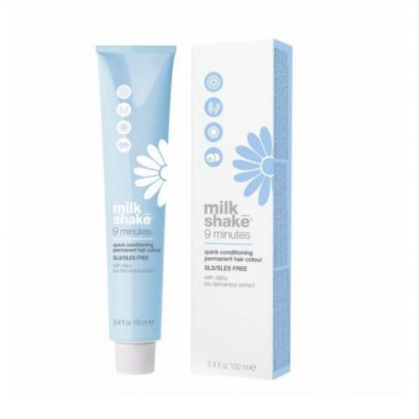 Vopsea permanenta rapida milk shake 9 minutes 7.1, blond cenusiu, 100ml