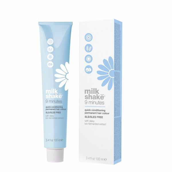Vopsea permanenta rapida milk shake 9 minutes 8.1, blond deschis cenusiu, 100ml