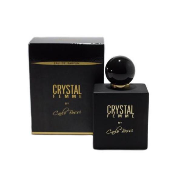 Apa de parfum pentru femei, Carlo Bossi, Crystal Femme Black, 100 ml 100 poza noua reduceri 2022