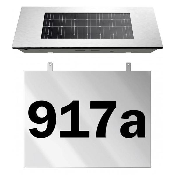 Numar de casa cu Led si incarcare solara