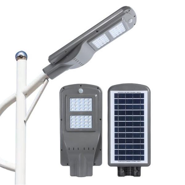Lampa stradala putere 60w cu incarcare solara si acumulator