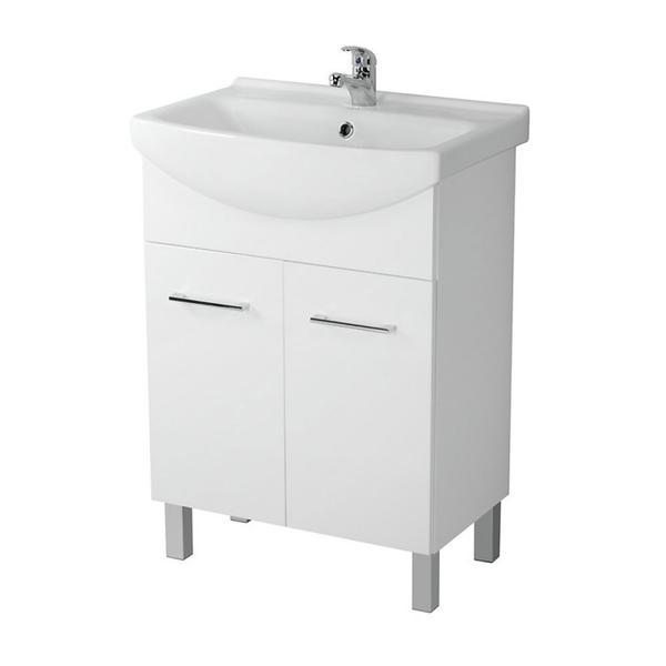 Baza si lavoar csa541 usi, alb, 60.5x41.5x86 cm