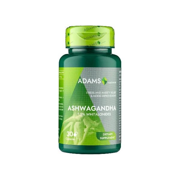 Ashwagandha Adams Supplements, 30 capsule