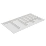 Suport organizare tacamuri Axispace, alb, pentru latime exterioara corp 900 mm, montabil in sertar de bucatarie