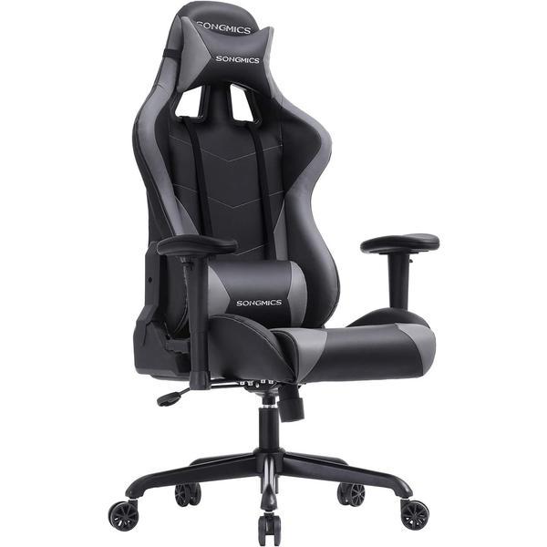 Scaun de birou/gaming cu spatar inalt, gri, max. 150kg