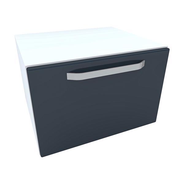 Armonia Comoda alba cu o usa cu maner front MDF Gri