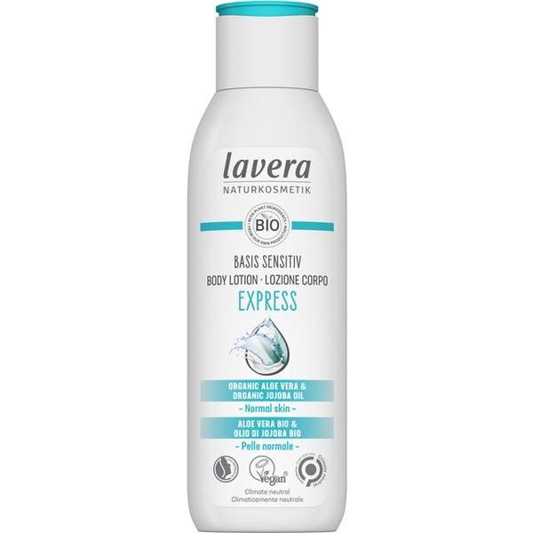 Lotiune de Corp Express cu Jojoba si Aloe Vera Basis Sensitiv Lavera, 250ml