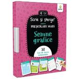 Semne grafice - scrie si sterge! pentru prescolari mari. 32 fise de lucru + carioca