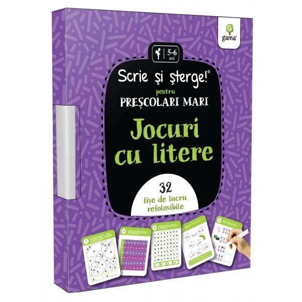 Scrie si sterge! Jocuri cu litere, editura Gama