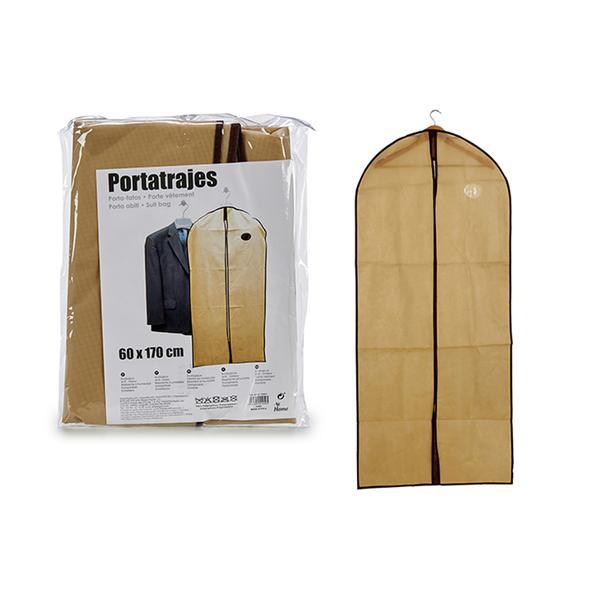 Husa protectie haine, crem, 60 x 170 cm