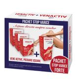Pachet Stop Varice Venactiv Forte, 180 capsule + 150ml