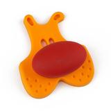 Buton pentru mobila copii Joy Catel, finisaj portocaliu cu nasuc rosu CB, 30 mm