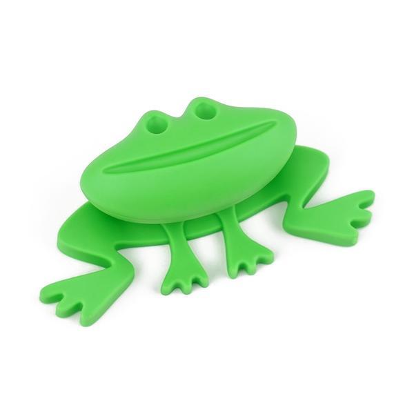 Buton pentru mobila copii Joy Broscuta, finisaj verde CB, 32 mm