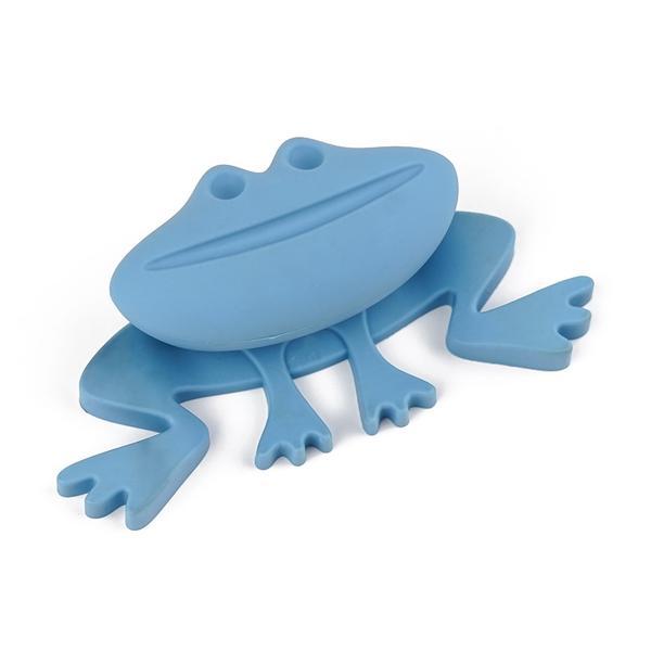 Buton pentru mobila copii Joy Broscuta, finisaj bleu CB, 32 mm