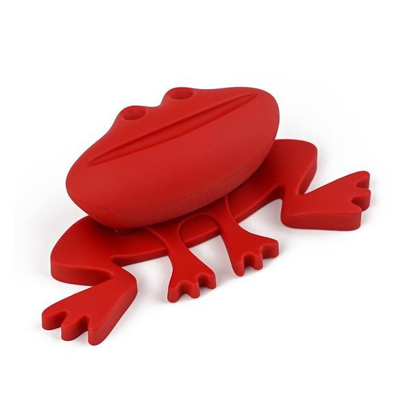 Buton pentru mobila copii Joy Broscuta, finisaj rosu CB, 32 mm