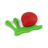Buton pentru mobila copii Joy Melc, finisaj verde cu casuta rosie CB, 30 mm