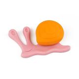 Buton pentru mobila copii Joy Melc, finisaj roz cu casuta portocalie CB, 30 mm