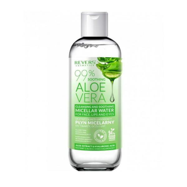 Apa micelara demachianta, cu extract de aloe vera, vegana, revers, 500 ml