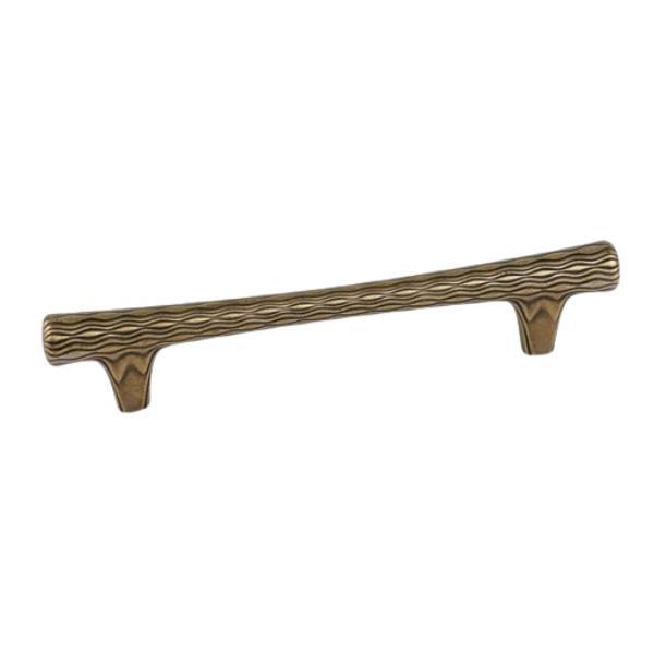 Maner pentru mobila Lina, finisaj alama antichizata CB, 96 mm