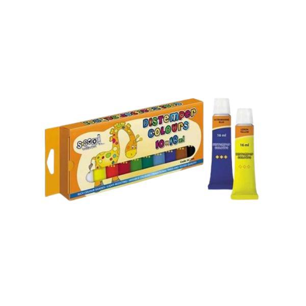Tempera 16 ml, 10 culori, 7Toys