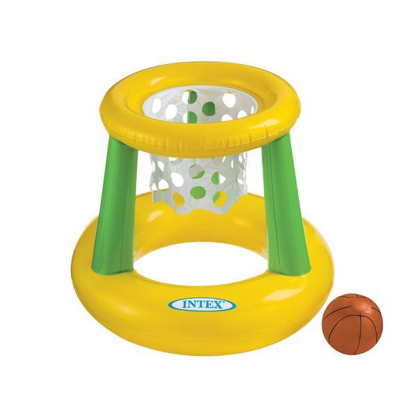 Cos baschet gonflabil, cu minge pentru piscina, Intex