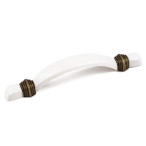 Maner pentru mobila snow, finisaj alama antichizata cb, 96 mm