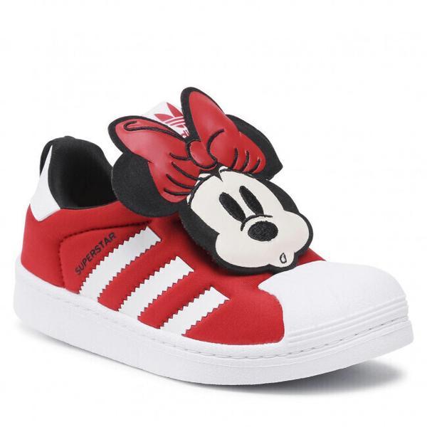 Pantofi sport copii adidas Disney Superstar 360 C Q46300, 33.5, Rosu