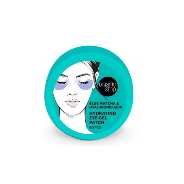Masca Patch pentru Ochi cu Acid Hialuronic si Blue Matcha Organic Shop, 60 buc acid imagine 2022