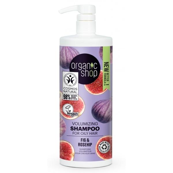 Sampon Volum pentru Par Gras cu Smochine si Macese Volumizing Fig & Rosehip Organic Shop, 1000 ml image