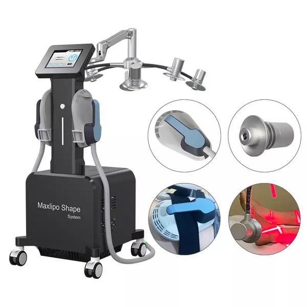 Aparat 2in1 Body Conturing Lipolaser 635nm Rotire 360⁰ si HiEMT Stimulare Musculara Electromagnetica, Reducere celulita, Tonifiere Remodelare 6DLIPO Maxlipo Shape B