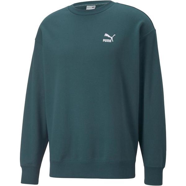 Bluza barbati puma classics relaxed crewneck sweatshirt 53559924, s, verde