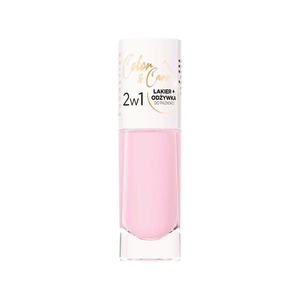 Lac de unghii, eveline cosmetics, color   care 2 in 1, nuanta 123, 8ml
