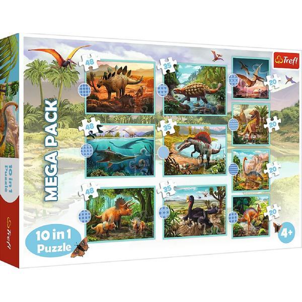 Puzzle trefl 10 in 1 - Lumea Dinozaurilor