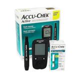 Set Kit Glucometru Accu Chek Active, Lansator Ace SoftClix, 60 Teste, 60 Ace