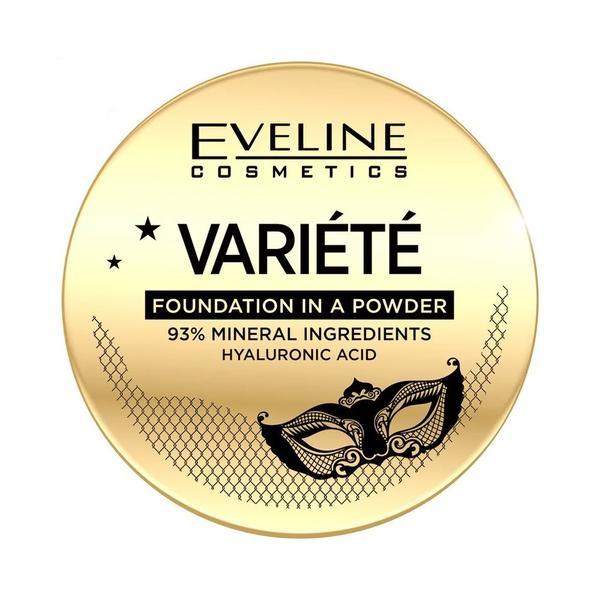 Pudra, eveline cosmetics, variete, foundation in a powder, 03 light vanilla, 8g