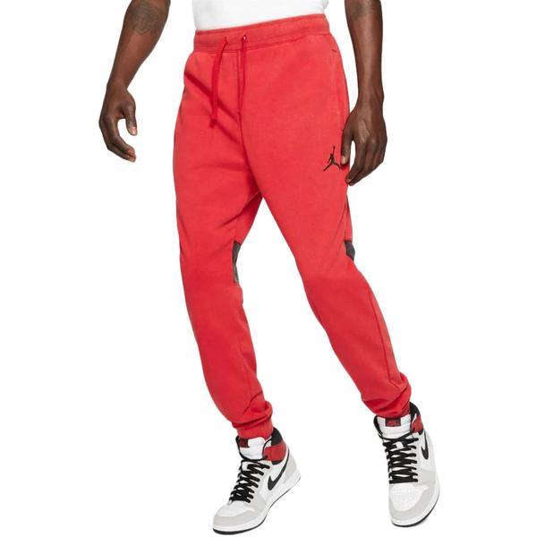 Pantaloni barbati Nike Jordan Dri-FIT Air Fleece DA9858-687, L, Rosu