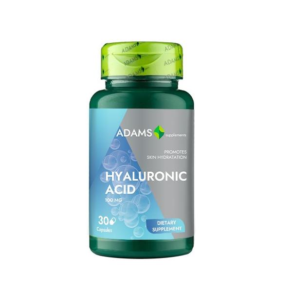 Acid Hialuronic Hyaluronic Acid 100mg Adams Supplements, 30 capsule